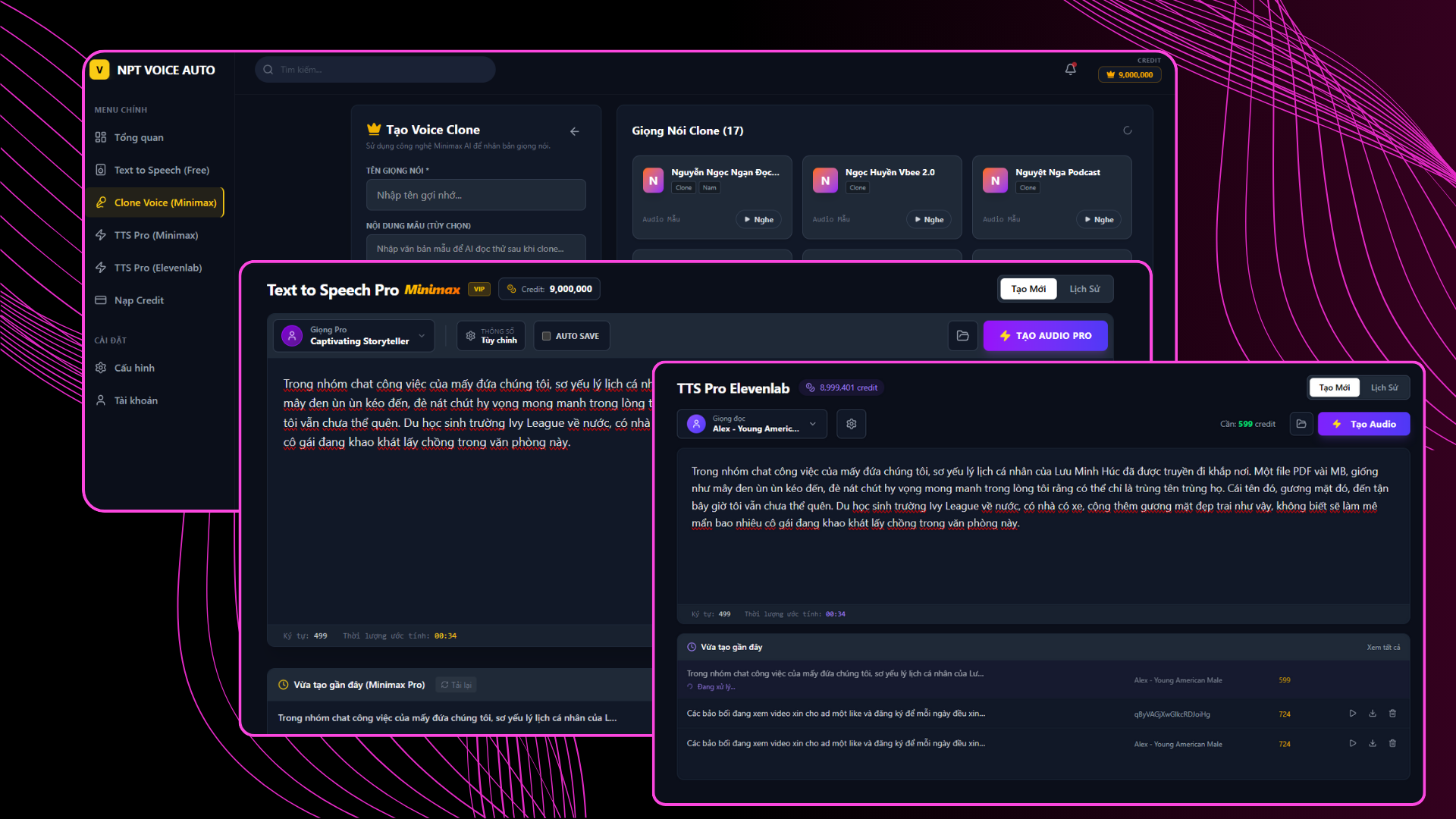 Giao diện Veo Suite