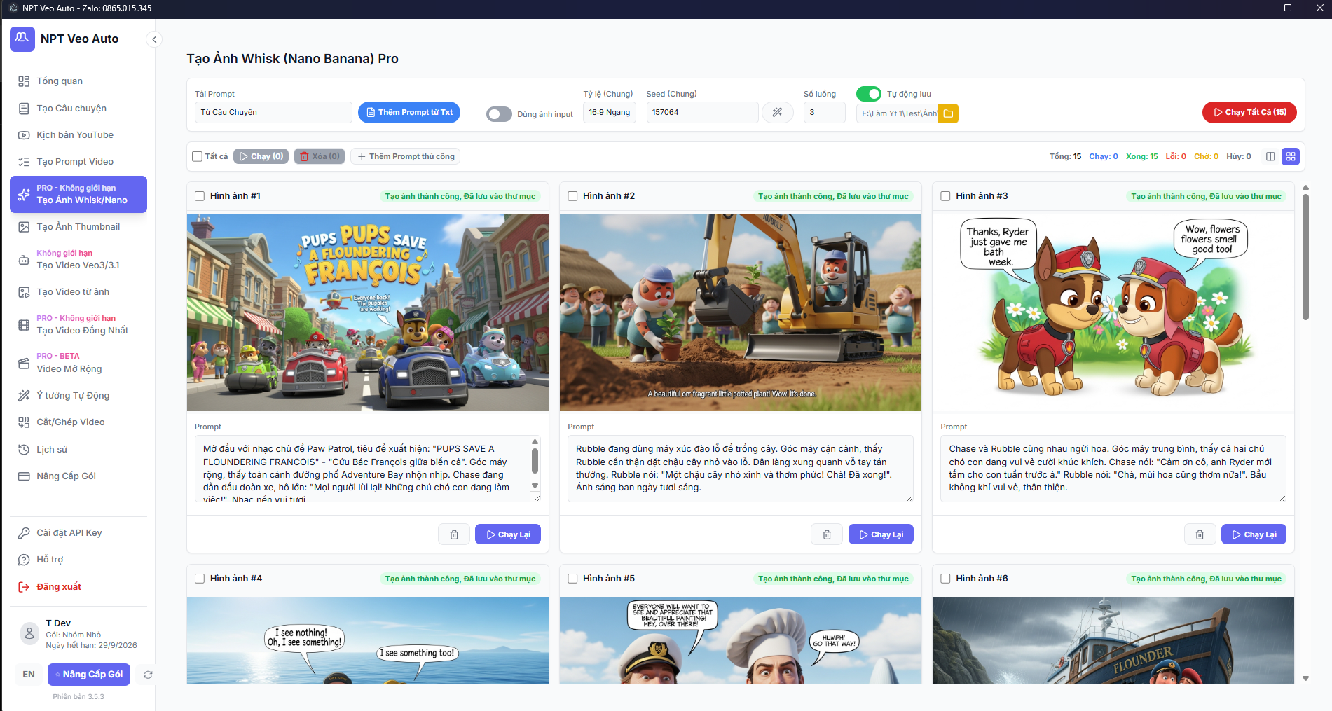 Tạo Prompt Video chuyên nghiệp